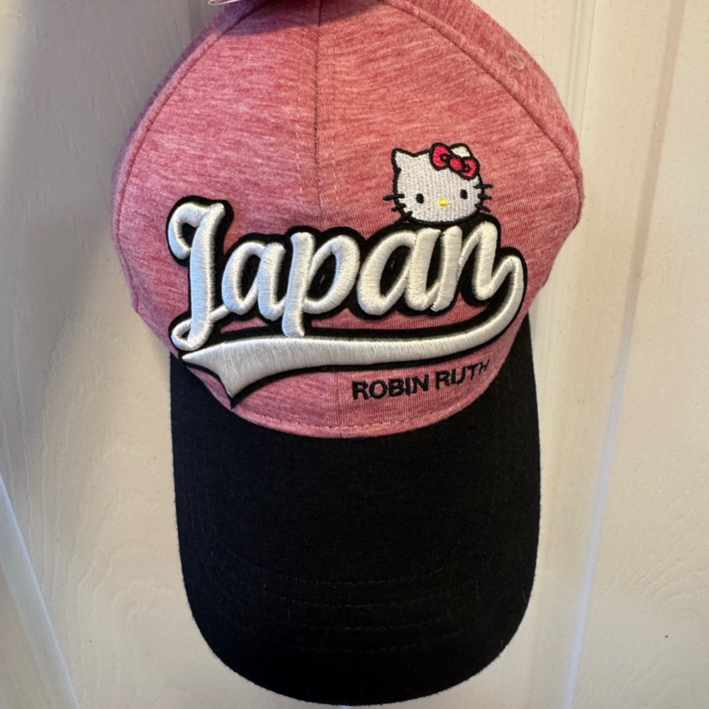 Hello Kitty Robin Ruth Pink and Black Japan Cap